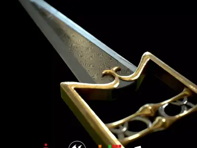 HIE Game Ready Katar N1 Free low-poly 3D model