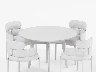 Dining set 38 3D model purchase