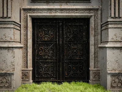 GOTHIC CASTLE BUILDING 9 Low-poly 3D model