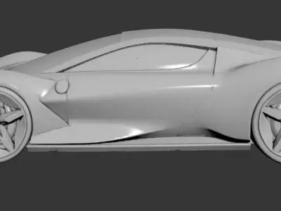 AI-Generated Concept Car - model 1 3D model