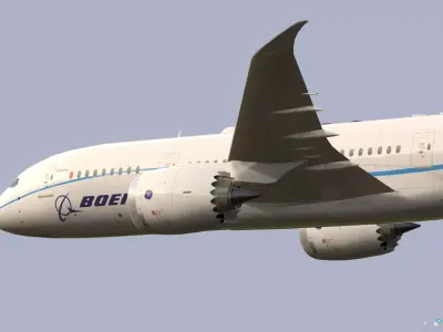 Boeing-787-8 Low-poly 3D model