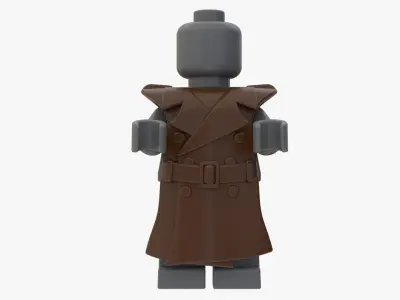 Real Size Lego Coat For Minifigure 3D model