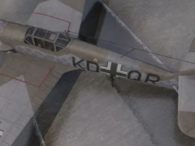 Messerschmitt Bf-109T-1 Toni 3D model