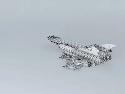 Hercules Military Heavy transport CH800  3D model