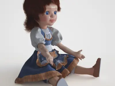 Soviet dolls 3D model