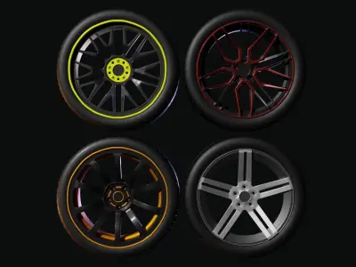 RIM PACK Low-poly 3D model