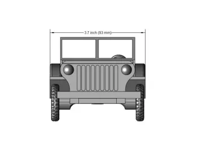 Simple Jeep 3D print model