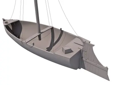 River Nile Boat 3D model