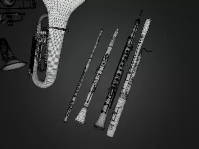 Orchestra Instrument Pack 3D model