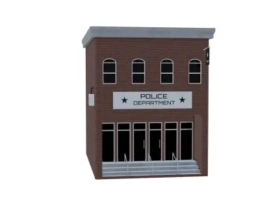Police Department - Military Low-poly 3D model