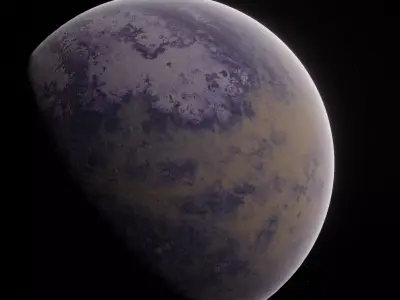 Planet Space Ready to game Low-poly 3D model 11