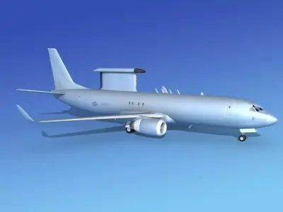 Boeing E-8 Posiedon AEWS US Navy 3D model