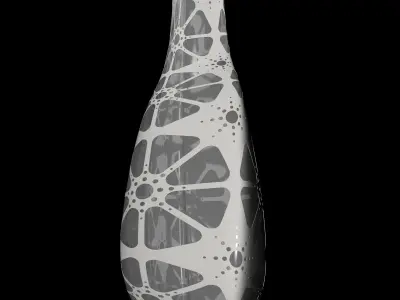 ORGANIC FLORAL VASE 3D model