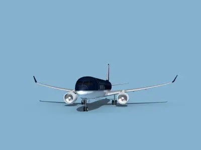 Airbus A220-300 Midwest Jet 3D model