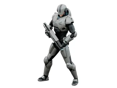 CYBORG SOL-60 Rigged for Unreal Engine - Unity - MIXAMO 3D model