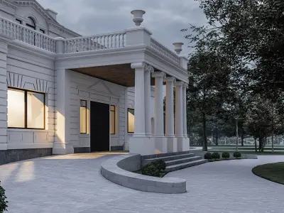 The Tereshchenko estate in Denyshi village 3D model