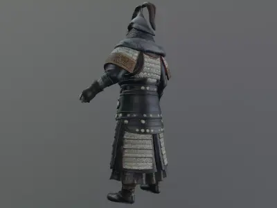 mongolian soldier 3D model
