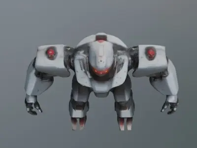 Big fighter robot 3D model