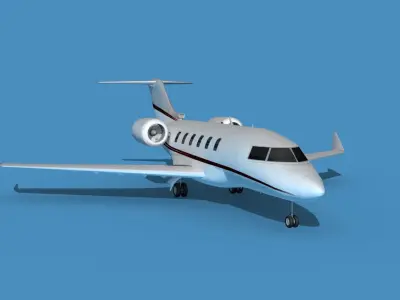 Bombardier CL604 Challenger V12 3D model