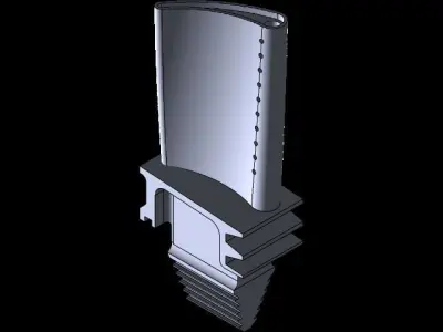 GAS TURBINE BLADE 3D model