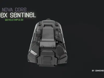 Nova Core - Apex Sentinel - Bicycle impulse  Low-poly 3D model