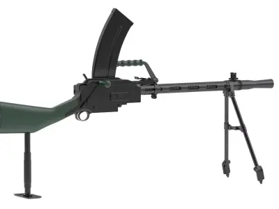 Madsen Machine Gun 3D model