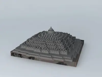 Borobudur Temple - Lite 3D model