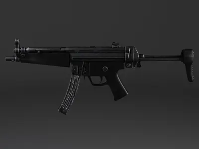 MP5A5 gun 3D model
