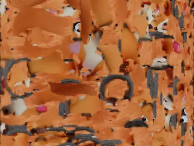 Cartoon Squirrel Scarf 3D Model Cozy Winter Character Low-poly 3D model