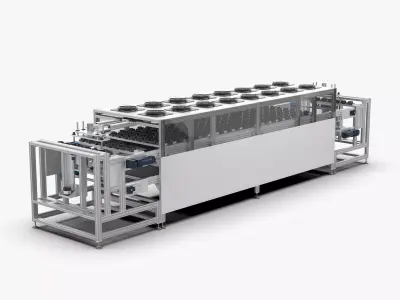 BMC Plastic Sealed Stator Cooling Line 3D model