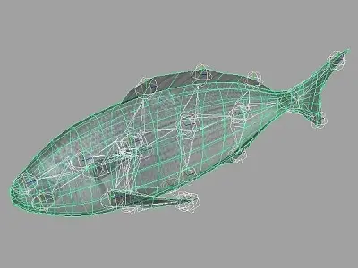 Orada - Oblada Melanura Low-poly 3D model