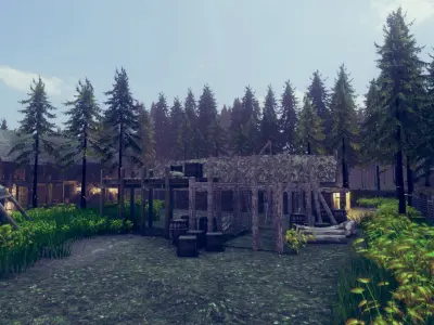 Viking Village Low-poly 3D model