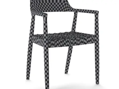 Strapped Seat Chair Free 3D model
