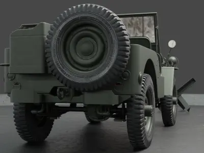 Jeep Willys MB 1942 3D model