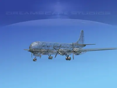 Boeing 377 Northwest Airlines 2 3D model