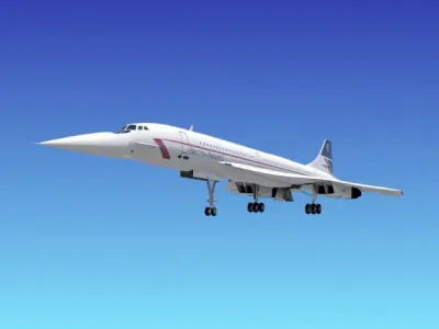 Concorde pepsi jet 3D model