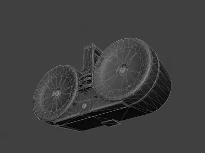 HK XM8 G36 Drum Magazine Low-poly 3D model