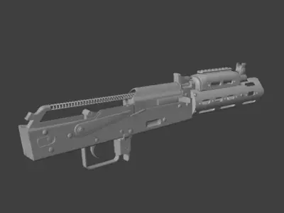 Tihon M-Lock tactical handguard  Low-poly 3D model