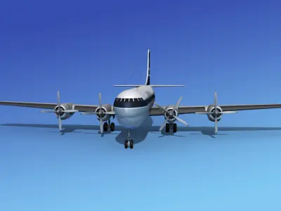 Boeing 377 BOAC 3 3D model