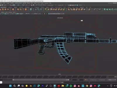 GUN MODEL Low-poly 3D model