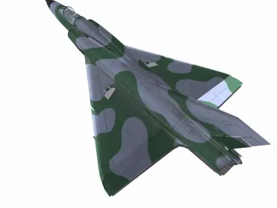 Dassault Mirage III Low-Poly Low-poly 3D model