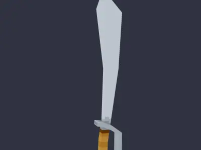 3D Pixel Swords Free low-poly 3D model