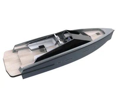 58 Wally Power Yacht 3D model 3D model