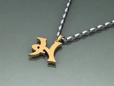 Pendant H-h1 3D print model