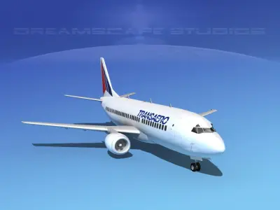 Boeing 737-300 TransAero 3D model
