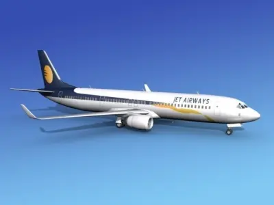 Boeing 737-900ER Jet Airways 3D model