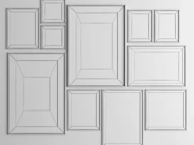 Art Frame 335 Low-poly 3D model