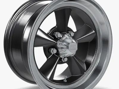 US Mags Standard Wheel Textured Gray 3D model