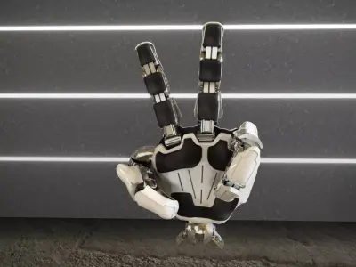 P-4WP Hand 3D model