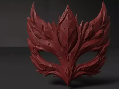 3D model of mask for 3D printing 3D print model